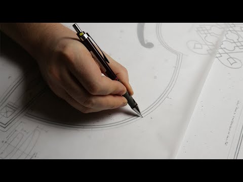 Viola da gamba making, Part 1 tracing technical