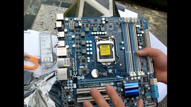 Gigabyte P55 M UD2 P55 LGA1156 Core i5 Motherboard Unboxing Linus Tech