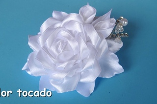 DIY - Flor tocado niña de comunión  - Flower headdress communion girl