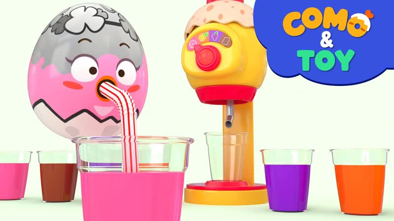 Como, Making Drinks 2, Learn colors and words, Cartoon video for kids, Como Kids