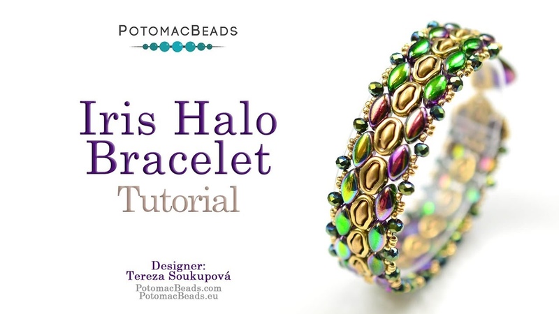 Iris Halo Bracelet DIY Jewelry Making Tutorial by Potomac