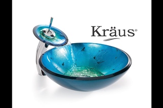 Стеклянные умывальники Kraus