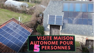 Visite d’une MAISON AUTONOME et résiliente de 5 personnes sur 3000m²
