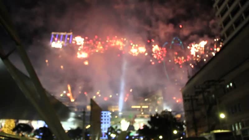 New Years Eve 2012 in Bangkok ( Fireworks Central World) สว สด ป ใหม