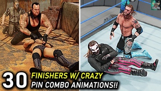 Top 30 Finishers w/ Crazy Pin Combo Animations!! WWE 2K22 Countdown