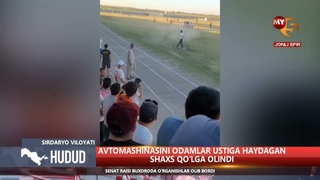 Avtomashinasini odamlar ustiga haydagan shaxs qo'lga olindi