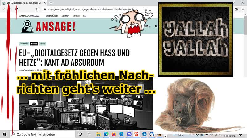 Mit munteren, positiven und beglückenden Nachrichten geht es
