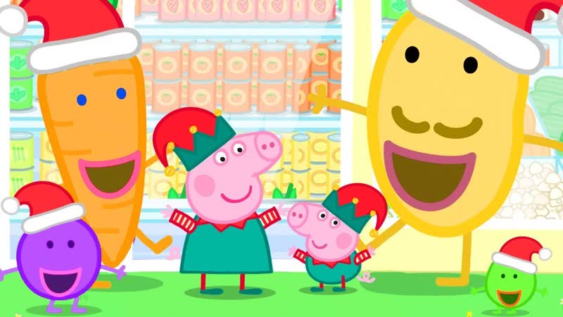 Christmas Shopping at the Supermarket with Peppa