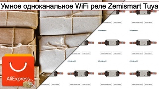 Умное одноканальное WiFi реле Zemismart Tuya | #Обзор