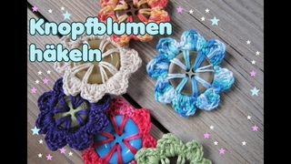 Knopfblume hkeln, Knopf umhkeln