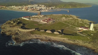 La isla de las Palomas,Tarifa (Cdiz) Spain, desde un drone DJI Mavic Pro HD