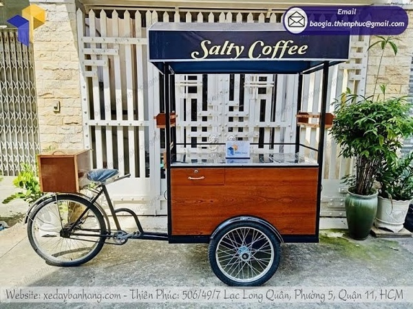 Tìm hiểu dòng xe đạp bán cafe mang đi cực HOT tại Thiên